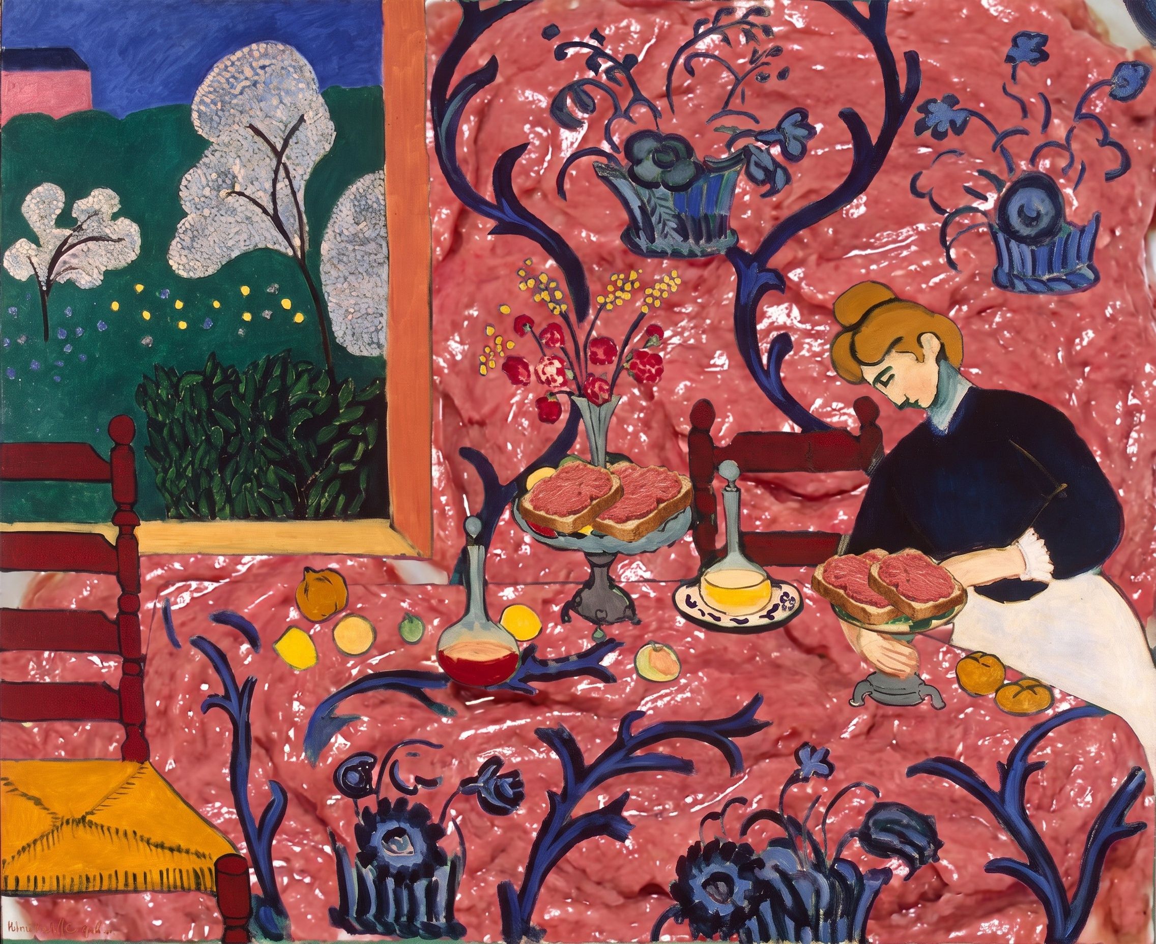 Harmonie in filetrood, naar Henri Matisse, 1908